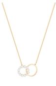 Pearl &amp; Silver Circle Pendant Gold | Westgate Design image