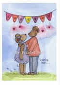 My Painted Bear- Loves Me Print | Westgate Design