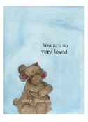My Painted Bear- So Very Loved Print | Westgate Design image