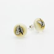 Silver Leaf Oak Round Studs | Westgate Design image