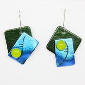 Emerald Oak Sliding geo Earrings | Westgate Design