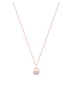 CIRCLE PAVE ROSE GOLD HALF PAVE PENDANT | Westgate Design image