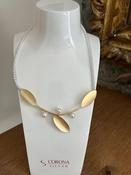 Gold leaf and pearl necklace | Westgate Design image