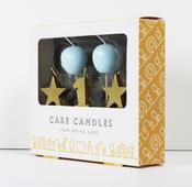 1st Birthday Cake Candles (Blue) | Westgate Design