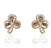 Maureen O'Hara Rose Gold Shamrock Earrings | Westgate Design image