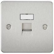 FLAT 1G RJ 45 CHROME