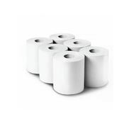 6 Rolls of White Centre Feed Roll