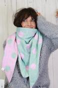 Soft blue polka dot scarf image