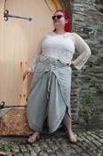 Acid Washed wrap trousers image