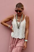 Champagne beaded cami image