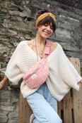 Pink floral cross body bag image