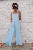 Dusty blue overalls image