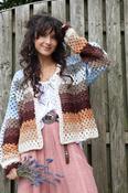 Crochet Striped knit cardigan image