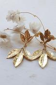 Cluster leaf drop earrings image