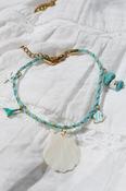 Whale tail and shell beaded bracelet image