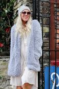 Fluffy grey  jacket image