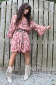Flared sleeve paisley tunic