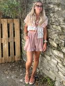 Silky frill trim shorts