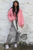 Pink fluffy tie Jacket image