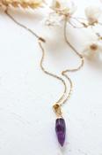 Amethyst pendant necklace