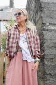 Burgundy plaid jacket image
