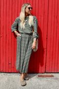 Striped maxi dress image