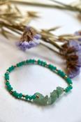 Aqua jade beaded bracelet image
