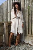 Celestial embroidered shirt tunic image