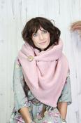Fluffy knit scarf (Pink) image