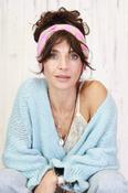 Stripe bow headband (Pink) image