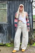 Barrel leg jeans (Cream) image