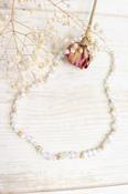 Mother of pearl beaded necklace (Gold)