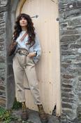 Beige mom jeans image