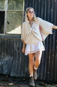 Lace trim slip skort (Light pink)