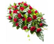 Coffin Spray Red Roses