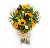 Funeral Flowers In Cellophane