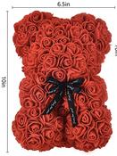 red rose teddy bear