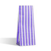 Purple Stripe Pick n Mix Paper Bags | Sweet Bags