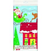 Santa Colourful Tablecover - Christmas Party Accessories