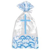 Blue Radiant Cross Plastic Cello Bags (20ct) - Tablecovers