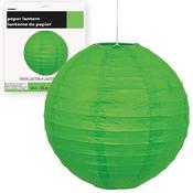 Paper Lanterns 10" Green | Party Hanging Decorations image