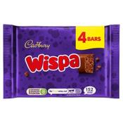 Cadbury Wispa Chocolate Bar 4 Pack - Bars