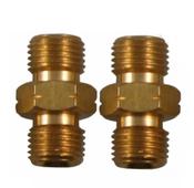 1/4" Male to 1/4" Male Coupler - Right Hand - packet of 2 - Wholesale Welding Supplies