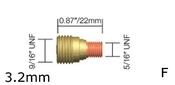 Gas Lens Body 1/8" /3.2mm Bore (WP20) - packet of 2 - Wholesale Welding Supplies image