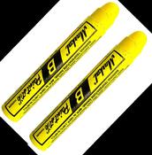 Markal Paintstik Yellow B - packet of 2 - Wholesale Welding Supplies