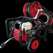 Maxflow Semi-Industrial Pressure Washer - Honda GX200 14 LPM Cage Frame + Reel (Electric Start) - Wholesale Welding Supplies