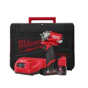 Milwaukee M12FIW38-622X 12V FUEL 3/8" Dr Stubby Impact Wrench (2.0Ah + 6.0Ah) - Wholesale Welding Supplies image