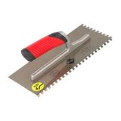 Rubi 12mm Notched Trowel - 45° Angle - Hardened Steel - Wholesale Welding Supplies