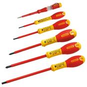 6Pc VDE Insul Slotted &amp; Phillips S/driver set - Wholesale Welding Supplies image