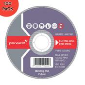 PARWELD 9″ Metal Cutting Disc – 100 Pack